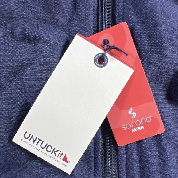 NWT UNTUCKit Jacket Mens XL Patriot Blue Gardner Quilted City Flap Pockets - Picture 2 of 10